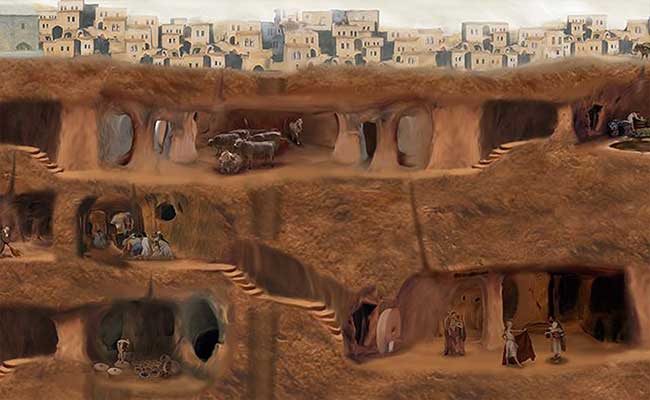 kapadokya yeraltı şehirleri